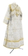 Subdeacon vestments - Iveron rayon brocade S3 (white-gold) (back), Standard cross design