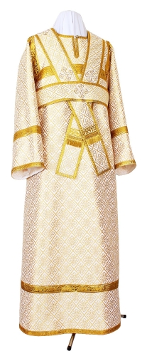 Subdeacon vestments - rayon brocade S3 (white-gold)