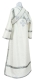 Subdeacon vestments - Vasilia rayon brocade S3 (white-gold) (back), Economy design