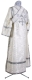 Subdeacon vestments - Yaropolk rayon brocade S3 (white-silver) (back), Standard cross design