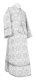 Subdeacon vestments - Vologda Posad rayon brocade S3 (white-silver), Standard design