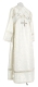 Subdeacon vestments - Venets rayon brocade S3 (white-silver) (back), Standard design