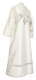 Subdeacon vestments - Kazan rayon brocade S3 (white-silver) back, Standard design