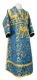 Subdeacon vestments - Thebroniya rayon brocade S4 (blue-gold), Standard design