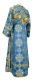 Subdeacon vestments - Pochaev rayon brocade S4 (blue-gold) back, Standard design