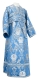 Subdeacon vestments - Rose rayon brocade S4 (blue-silver), Standard design