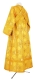 Subdeacon vestments - Podolsk rayon brocade S4 (yellow-gold) back, Standard design