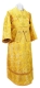 Subdeacon vestments - Carpathian rayon brocade S4 (yellow-gold), Standard design