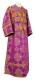 Subdeacon vestments - Pochaev rayon brocade S4 (violet-gold), Standard design