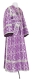 Subdeacon vestments - Zlatoust rayon brocade S4 (violet-silver), Economy design