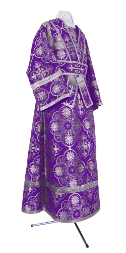 Subdeacon vestments - rayon brocade S4 (violet-silver)