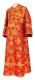 Subdeacon vestments - Pskov rayon brocade S4 (red-gold), Standard design