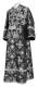 Subdeacon vestments - Pskov rayon brocade S4 (black-silver), Standard design