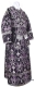 Subdeacon vestments - rayon brocade S4 (black-silver)