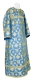 Clergy sticharion - Loza metallic brocade B (blue-gold), Standard design