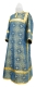 Clergy sticharion - Shouya metallic brocade B (blue-gold), Economy design