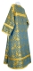 Clergy sticharion - Shouya metallic brocade B (blue-gold) back, Economy design