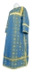 Clergy sticharion - Lavra metallic brocade B (blue-gold), Premium design