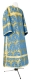 Clergy sticharion - Vinograd metallic brocade B (blue-gold), Economy design