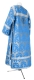 Clergy sticharion - Vinograd metallic brocade B (blue-silver) back, Economy design