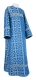 Clergy sticharion - Cornflowers metallic brocade B (blue-silver), Standard design
