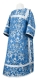 Clergy sticharion - Phebroniya metallic brocade B (blue-silver), Economy design