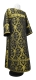 Clergy sticharion - Korona metallic brocade B (black-gold), Standard cross design