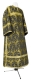 Clergy sticharion - Vinograd metallic brocade B (black-gold), Economy design
