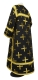 Clergy sticharion - Eufrosinia metallic brocade B (black-gold), back, Standard design