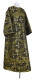 Clergy sticharion - Koursk metallic brocade B (black-gold), Standard design