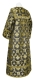 Clergy sticharion - Loza metallic brocade B (black-gold) back, Standard design