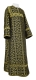 Clergy sticharion - Cornflowers metallic brocade B (black-gold), Standard design
