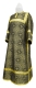 Clergy sticharion - Shouya metallic brocade B (black-gold), Economy design