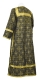 Clergy stikharion - Custodian metallic brocade B (black-gold) back, Economy design