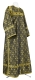 Clergy sticharion - Petrograd metallic brocade B (black-gold), Standard design