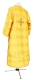 Clergy sticharion - Kolomna  metallic brocade B (yellow-gold) back, Standard cross design