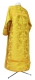 Clergy sticharion - Koursk metallic brocade B (yellow-gold) back, Standard design