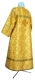 Clergy sticharion - Kazan' metallic brocade B (yellow-gold) back, Standard cross design