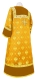 Clergy sticharion - Russian Eagle metallic brocade B (yellow-gold) back, with velvet inserts, Standard design