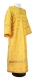Clergy sticharion - Izborsk metallic brocade B (yellow-gold), Standard design