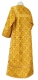 Clergy sticharion - Murom  metallic brocade B (yellow-gold) back, Standard cross design