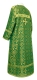 Clergy sticharion - Old-Greek metallic brocade B (green-gold) (back), Standard cross design