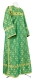 Clergy sticharion - Petrograd metallic brocade B (green-gold), Standard design