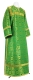 Clergy sticharion - Floral Cross metallic brocade B (green-gold), Standard design