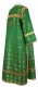 Clergy sticharion - Lavra metallic brocade B (green-gold) (back), Standard design
