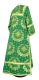 Clergy stikharion - Nativity Star metallic brocade B (green-gold) back, Standard design