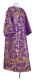 Clergy sticharion - Koursk metallic brocade B (violet-gold), Standard design
