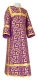Clergy sticharion - Cappadocia metallic brocade B (violet-gold), Economy design