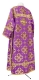 Clergy sticharion - Kostroma metallic brocade B (violet-gold) back, Standard design