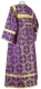 Clergy sticharion - Oubrous metallic brocade B (violet-gold) back, Standard cross design